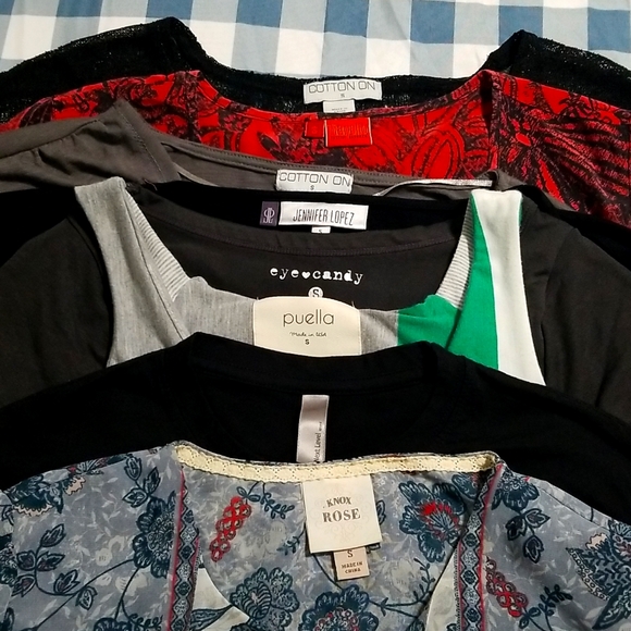 Tops - Lot of 8 tops Puella Knox Rose Jennifer . Lopez Cotton On and other bran…